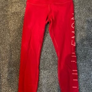 Lululemon high waisted 3/4 length leggings